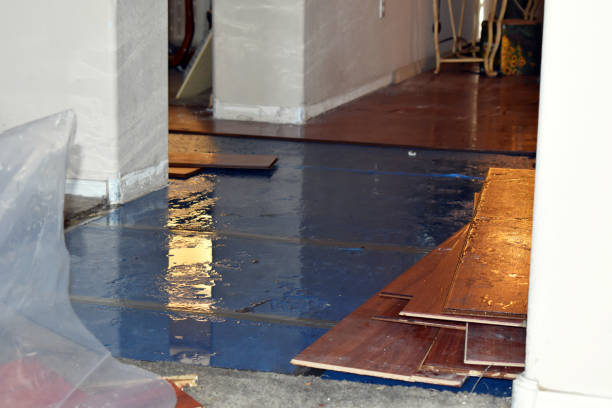 Professional Burst Pipe Cleanup technician working in Cranston, RI